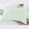 thumbnail image 1 of BedDecor 100% Egyptian Cotton 600TC 2PC Pinch Pillow Sham Solid Ivory Standard, 1 of 4