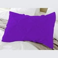 thumbnail image 1 of BedDecor 100% Egyptian Cotton 600TC 2PC Pinch Pillow Sham Solid Purple Standard, 1 of 4