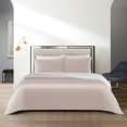 thumbnail image 1 of BedDecor 3-Piece Reversible Duvet Cover Set in Blush & White for California King/King: Versatile Elegance for Your Bedroom, 1 of 3