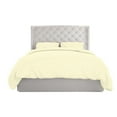 thumbnail image 1 of BedDecor 600 TC 100% Egyptian Cotton 3 Pcs Duvet Cover Solid (Ivory, Twin/Twin Xl), 1 of 7