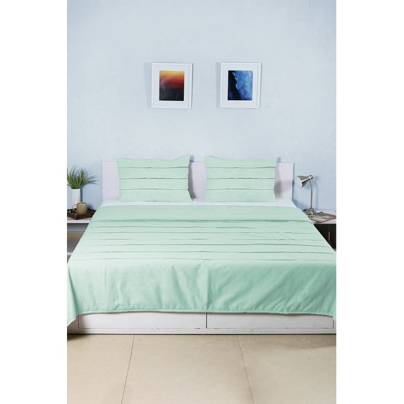 BedDecor 600 TC Moroccan Style 3 Piece Egyptian Cotton Top Sheets Aqua Blue, Twin Size With Standrad (20X26) Pillow Covers