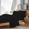 thumbnail image 1 of BedDecor - All Weather RV Camper Sheet Set (Black/35"x80"/Drop Length-21") | 600 Thread Count Egyptian cotton | 1 Piece Fitted Sheet 1 Piece Flat Sheet & 2 Piece Pillow Cover, 1 of 3
