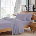 thumbnail image 1 of BedDecor - All Weather RV Camper Sheet Set (Lilac|30"x80"|Drop Length-8") | 600 Thread Count Egyptian cotton | 1 Piece Fitted Sheet 1 Piece Flat Sheet & 2 Piece Pillow Cover, 1 of 3
