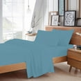 thumbnail image 1 of BedDecor - All Weather RV Camper Sheet Set (Medium Blue/RV 72"x52"/Drop Length-21") | 600 Thread Count Egyptian cotton | 1 Piece Fitted Sheet 1 Piece Flat Sheet & 2 Piece Pillow Cover, 1 of 3