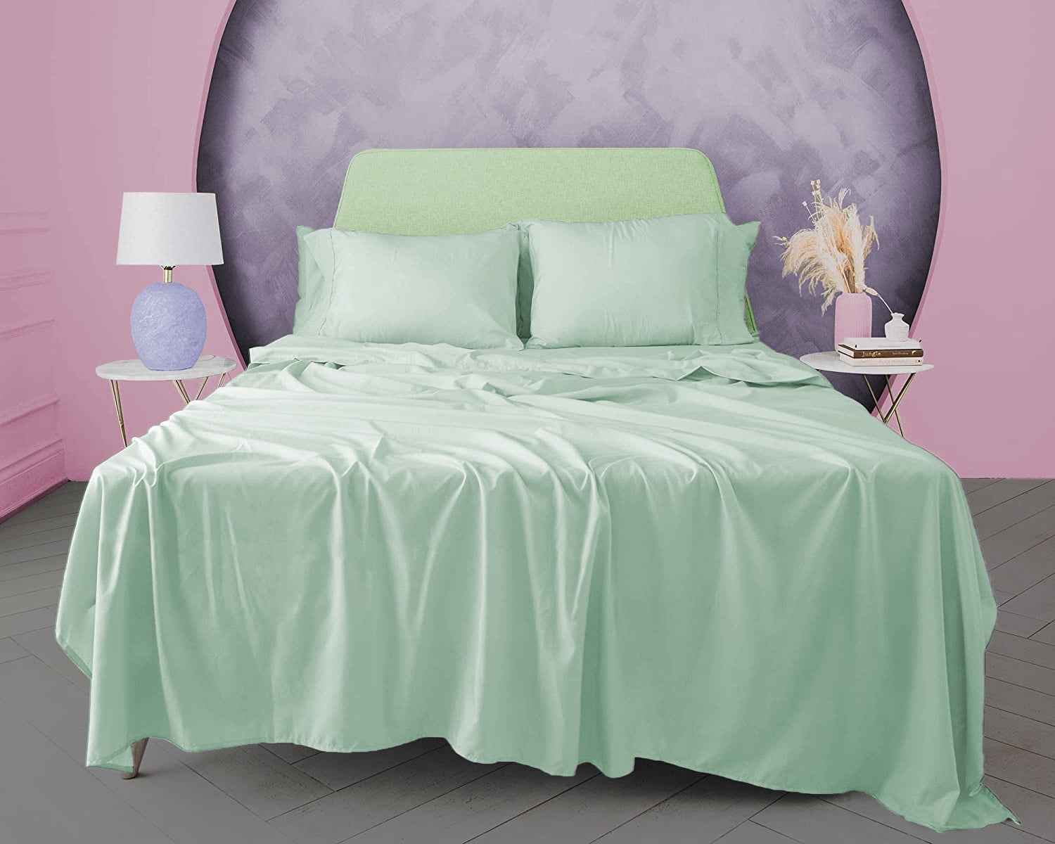 BedDecor Wonderful 3 Piece Flat Sheet 100 Egyptian Cotton 600 TC.Soft