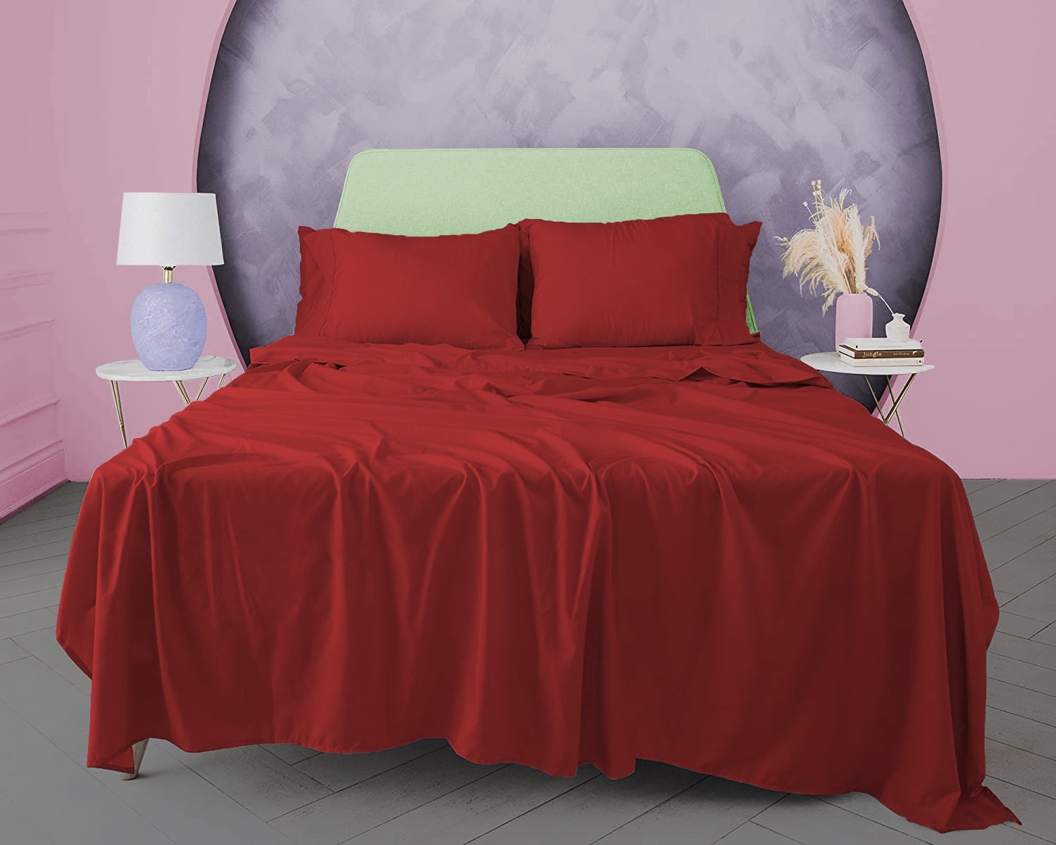 BedDecor Wonderful 3 Piece Flat Sheet 100 Egyptian Cotton 600 TC.Soft