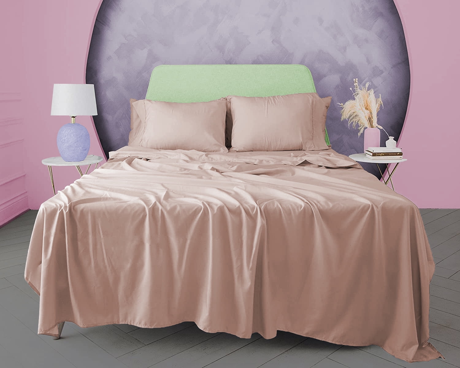 BedDecor Wonderful 3 Piece Flat Sheet 100 Egyptian Cotton 600 TC.Soft