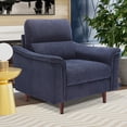 thumbnail image 1 of BedLuxury 42.5'' Wide Modern Accent Chair & Single Sofa Lounge for Living Room, Blue, 1 of 8