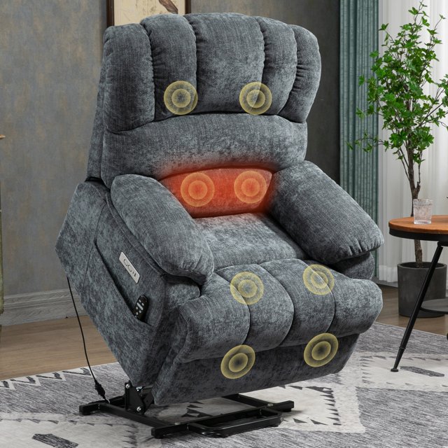 BedLuxury Power Lift Recliner Chair for Living Room,Extra Wide Recliner