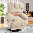 BedLuxury Electric Power Lift Recliner, Extra Wide, Heated, USB Port