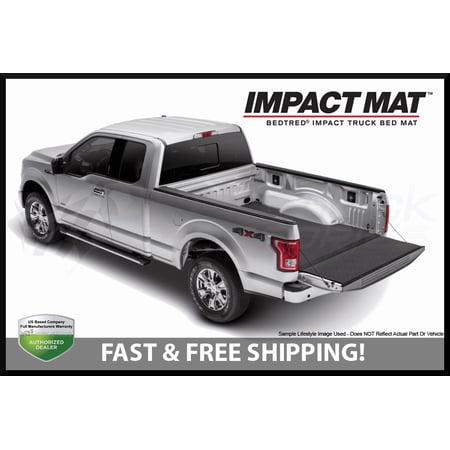 BedRug IMPACT Mat IMY07RBS fits 07+ TUNDRA 6'6" BED , Black , Gray Fits select: 2007-2021 TOYOTA TUNDRA