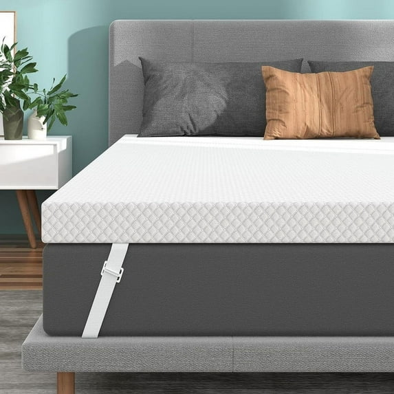 BedStory 3 Inch Full Size Gel-Infused Memory Foam Mattress Topper: Luxuriously Cool, Supportively Firm, Effortlessly Cleanable — Assured Safety with CertiPUR-US & OEKO-TEX Certifications, White