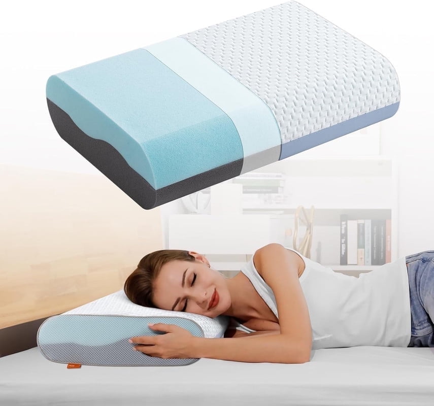 Cooling Gel Infused Memory Foam Pillows Pack Kuwait Ubuy