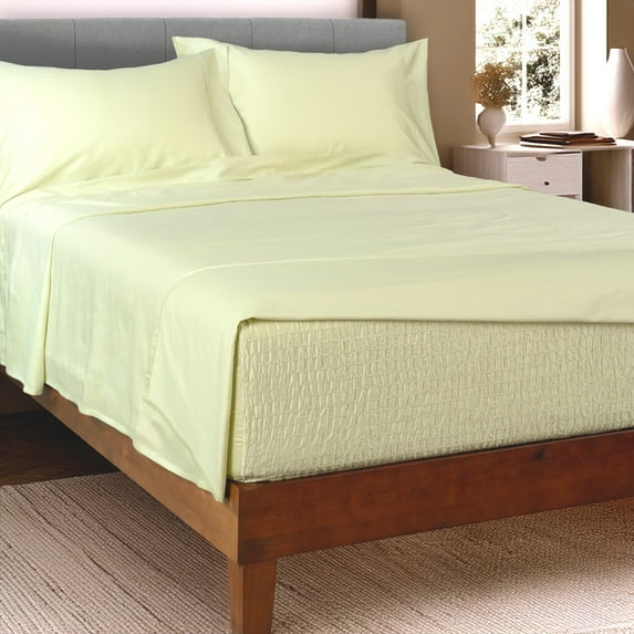 BedTite 300 Thread Count Cotton 4-Piece Queen Sheet Set - Sage