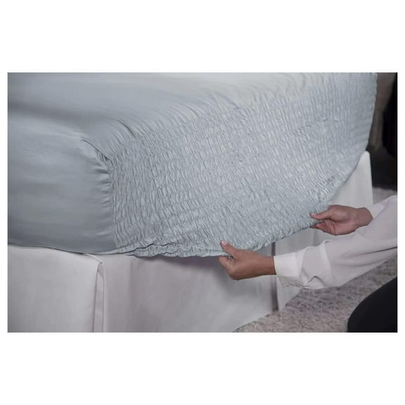 BedTite BedTite Cotton Flannel Sheet Set King Cotton Light Blue