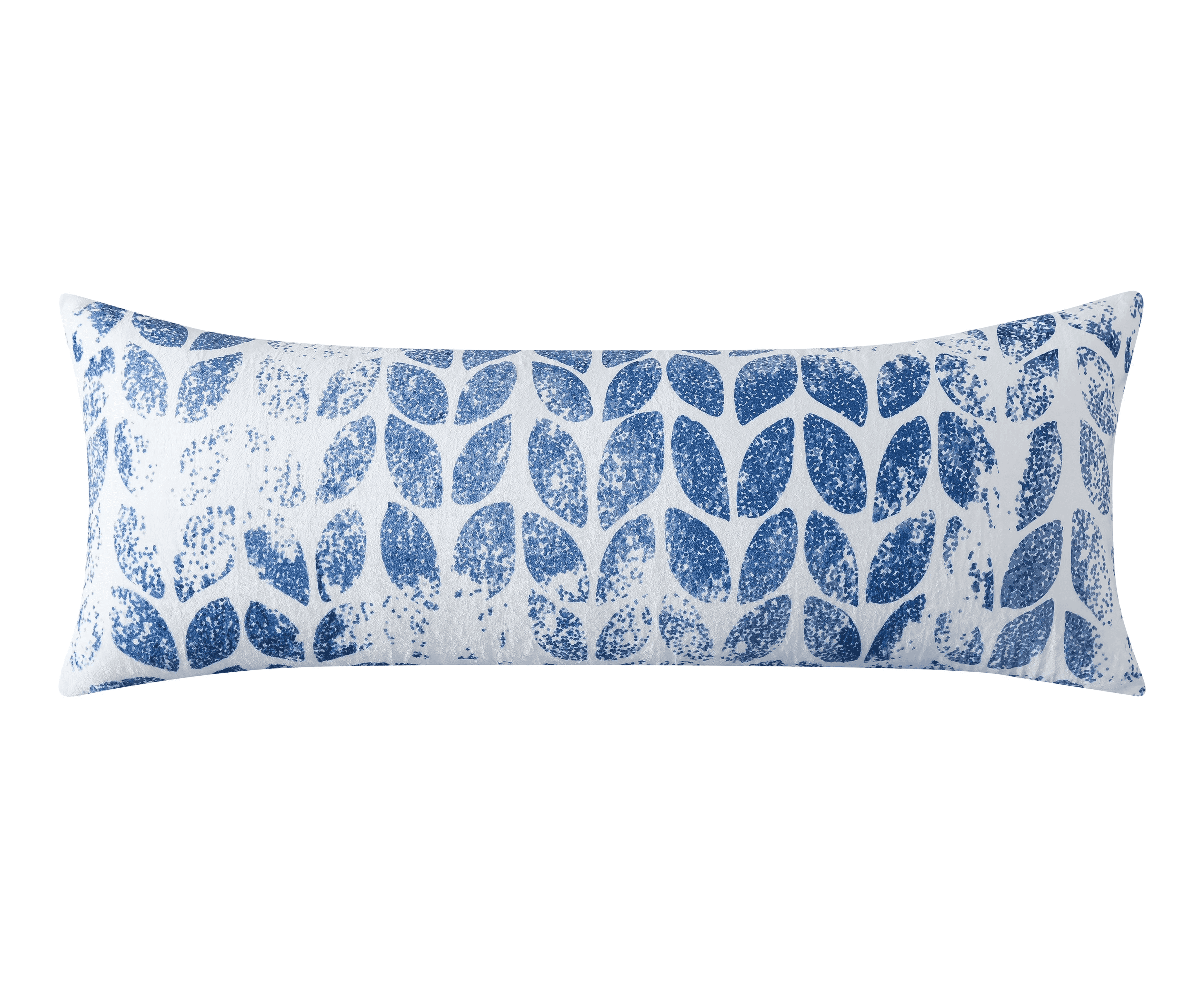 BedTreat Body Pillow with Printed Velvet Pillowcase, Fluffy Body Pillow for Adults, Removable cover, Sangay , Baritone Blue (20"x54")