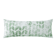 BedTreat Body Pillow with Printed Velvet Pillowcase, Fluffy Body Pillow for Adults, Removable cover, Sangay , Fern (20"x54")