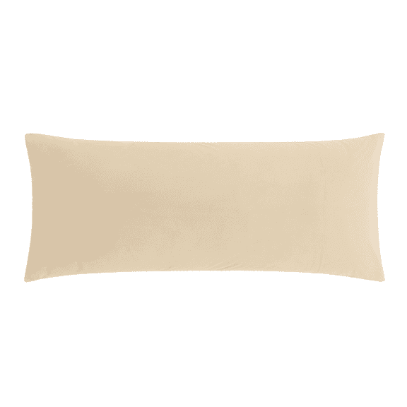 BedTreat Full Body Pillow Insert with Pillowcase for Adults,Long&Fluffy Pillow for Side Sleeper,Soft&Breathable (20X54,Beige)