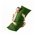 thumbnail image 1 of BedTreat Full Body Pillow Insert with Pillowcase for Adults,Long&Fluffy Pillow for Side Sleeper,Soft&Breathable (20X54,Green), 1 of 6