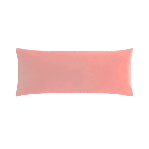 BedTreat Full Body Pillow Insert with Pillowcase for Adults,Long&Fluffy Pillow for Side Sleeper,Soft&Breathable (20X54,Pink)