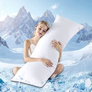 BedTreat Full Cooling Body Pillow for Adults - Soft & Hypoallergenic Body Support for Side Sleepers - Durable & Machine Washable with Reversible Cooling Cover（2