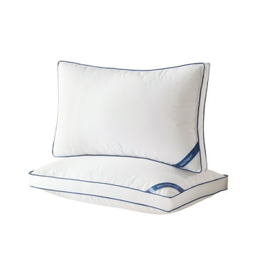 BedTreat Goose Down Feather Pillows Standard Size Set of 2, Luxury Soft Hotel Quality pillows for Sleeping, Organic Cotton Cover Bed Pillows