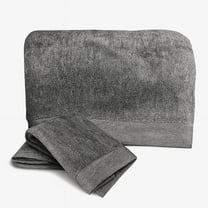 BedVoyage Luxury 3pc Bath Sheet Towel Set, Extra Large Bathroom Towel, 37x70 Viscose Derived from Bamboo & Cotton, Plush, Super Absorbent & Fast Drying, 1 Bath Sheets & 2 Hand Towels - Charcoal