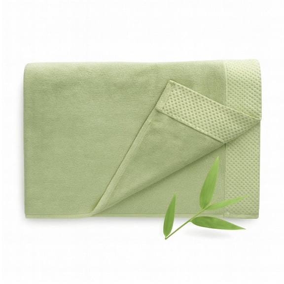 BedVoyage Luxury Bath Towels, 600 GSM, Ultra Soft Viscose derived from Bamboo, Super Absorbent, Extra Large 30x54, Bath Size Towel for Bathroom - Sage