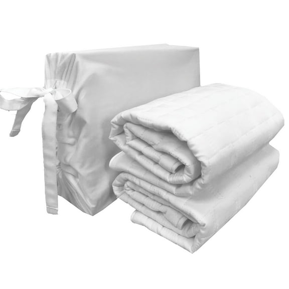 BedVoyage Melange Viscose from Bamboo Cotton Quilted Standard Shams 2pk - Snow