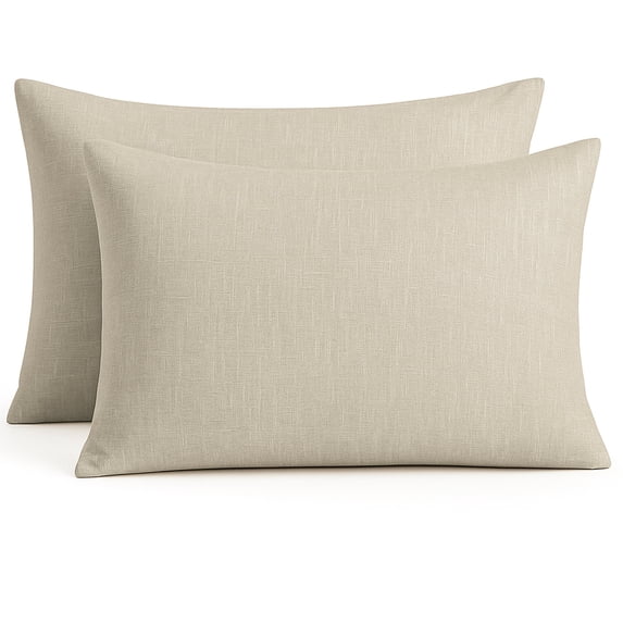 BedVoyage Pillowcase Set - Viscose from Bamboo + Cotton - Breathable & Cozy - Standard - Sand