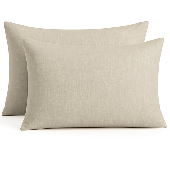BedVoyage Pillowcase Set - Viscose from Bamboo + Cotton - Breathable & Cozy - Standard - Sand
