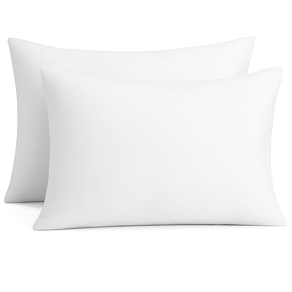 BedVoyage Pillowcase Set - Viscose from Bamboo + Cotton - Breathable & Cozy - Standard - Snow