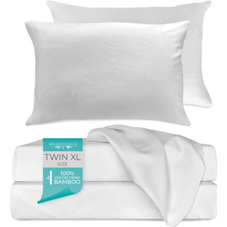 BedVoyage Rayon Viscose Bamboo Sheet Set - White