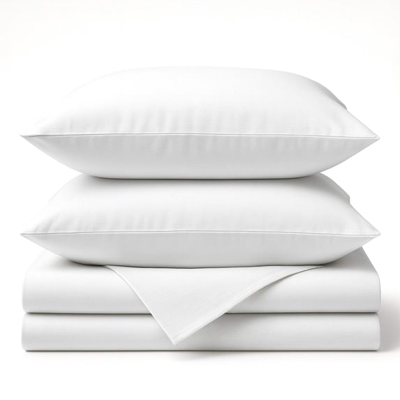 BedVoyage Soft Twin Sheets - Melange Luxury Bedroom Sheet Set, 3pc Softest Cooling Bedding, Viscose Derived from Bamboo and Cotton, Deep Pocket 18" - Snow