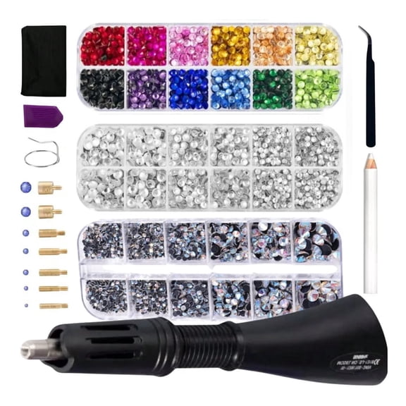 Bedazzle Kit,Hotfix Rhinestone Setter, Hot Fix Applicator Tool Bedazzler Kit For Shoes Clothes