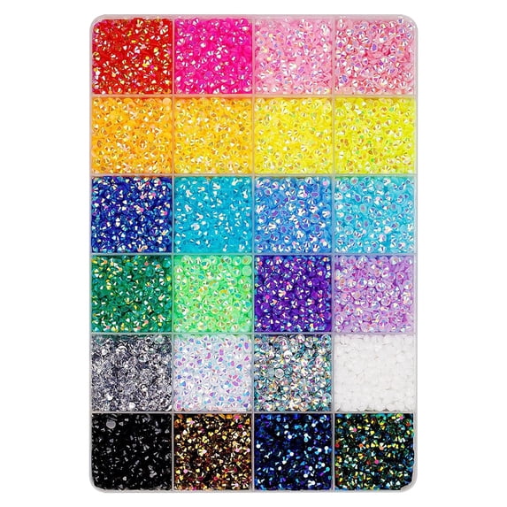 Bedazzler Kit, 24 Colors Rhinestones for Bedazzling, Bedazzling Gems, Multicolor Rinestones Set, Resin Jelly Rhinestones for Bedazzling, 3mm Bedazzling Rhinestones Flatback Gems for Crafting