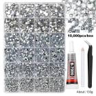 Bedazzler Kit with Rhinestones for Bedazzling,Bedazzlings Kit Rhinestones,Resin Flat Back Flatback Nails Charm Nails Art Accessories Texture for Bedazzled Nail Crafting Makeup,crystal ab rhinestones