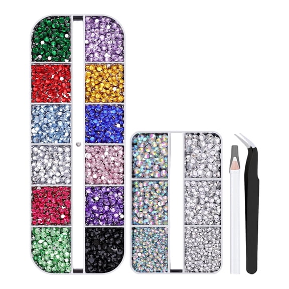 Bedazzler Kit with Rhinestones , Hot Fix Bedazzling Kit Crystals Rhinestone Applicator Tool for Clothing, Clothes, Fabric, Shirt, Heat Pen Bedazzle Gems with Tips