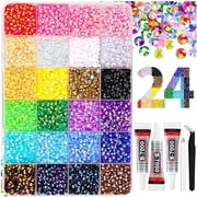 Bedazzling Kit, Bedazzler Kit with Rhinestones, Resin Jelly Rhinestones with B7000 Glue and Crafting Tools for DIY Crafts