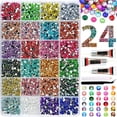 thumbnail image 1 of Bedazzling Kit Diamond Art 24000Pcs 3mm Multicolor Flatback Resin Rhinestones with Tweezers B7000 Glue for DIY Crafts Nail Art Tumblers Clothing and Shoes, 1 of 5