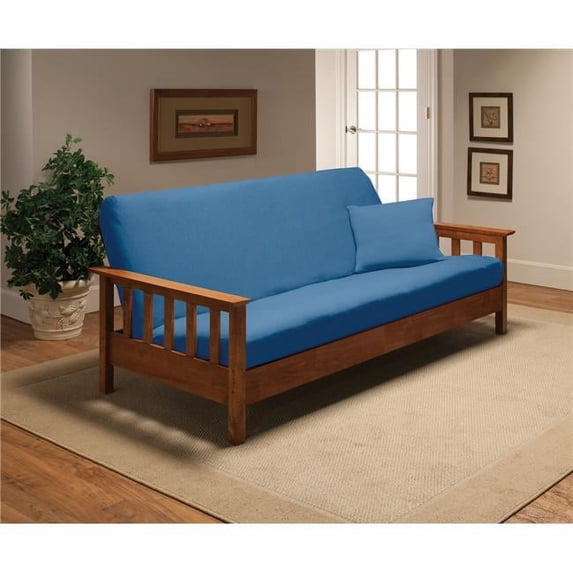 Bedding Beyond Stretch Jersey Futon Slipcover, Blue