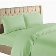 thumbnail image 1 of Bedding Collection 1200 Thread Count 100% Cotton Egyptian Quality Deep Pocket Stripe Sheet Set (Twin, Sage), 1 of 2