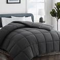 thumbnail image 1 of Bedding Comforter Queen Size, Soft and Breathable Duvet Insert for All Season, Down Alternative Box Stitched Lightweight Comforter with Corner Tabs, Grey, 1 of 6
