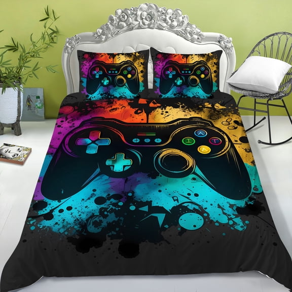 Bedding Cover Bright Printing Quilt Cover Suit Adult Teenager High-quilty Bedroom Decoration