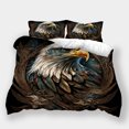 thumbnail image 1 of Bedding Cover Set Eagle Printed Comforter Cover Pillowcase Boy Men Stylish Bedroom Decor,Twin (68"x86"), 1 of 5