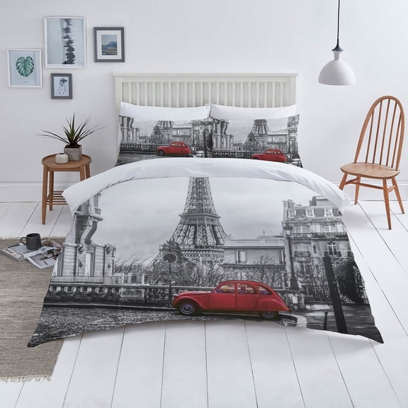 Bedding Covers Fashionable Eiffel Tower Printed Duvet Covers Highend Home Textiles,Full (80"x90")