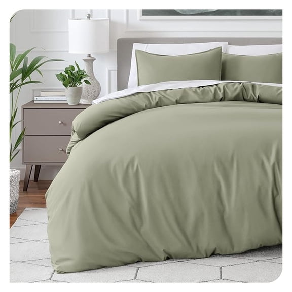 Bedding Duvet Cover California King Size - Premium 1800 Super Soft Collection - Lightweight, Cooling - Soft Breathable Bedding Duvet Cover (Cal King, Sage)