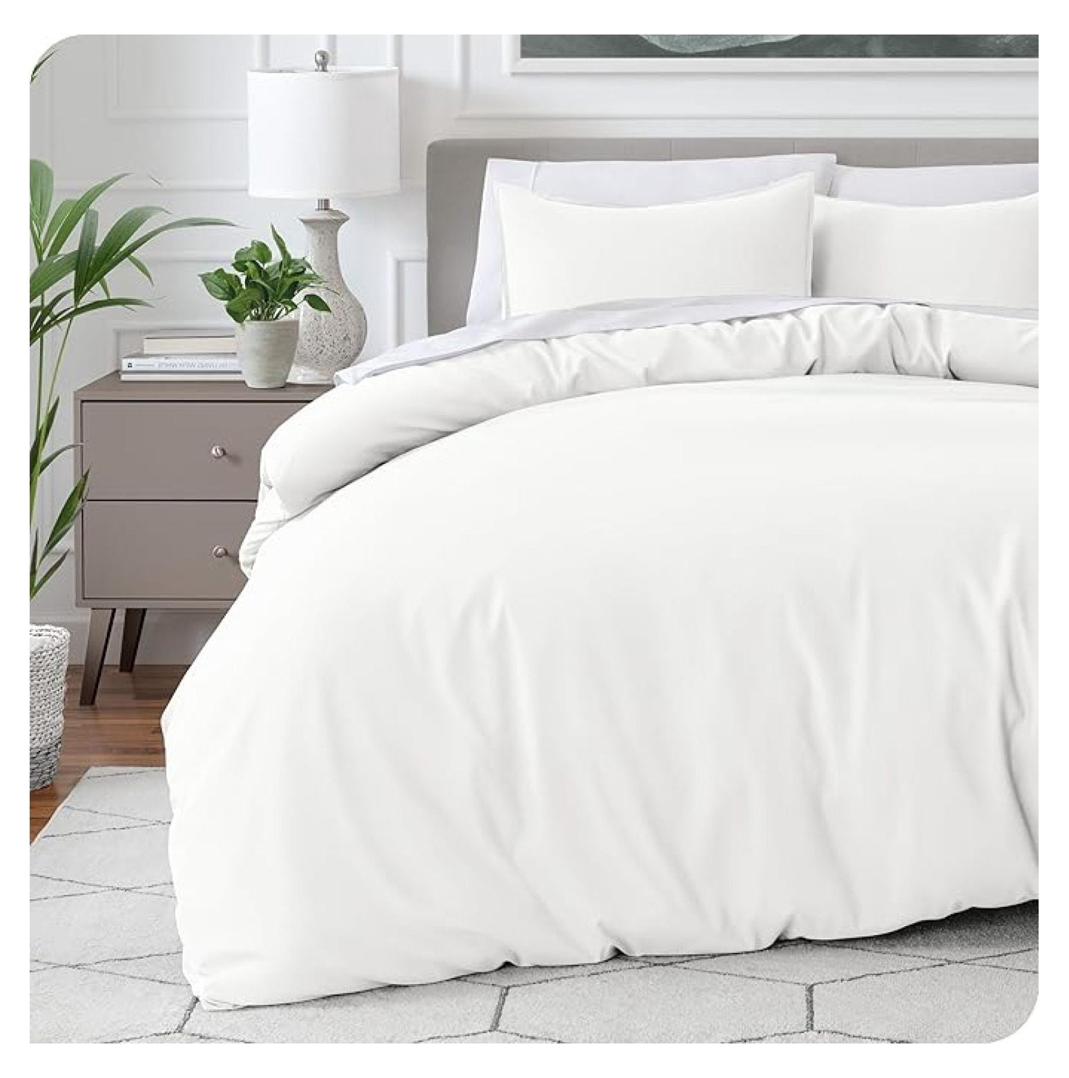 Bedding Duvet Cover Full Size - Premium 1800 Super Soft Collection - Lightweight, Cooling - Soft Breathable Bedding Duvet Cover (Full, Cream)