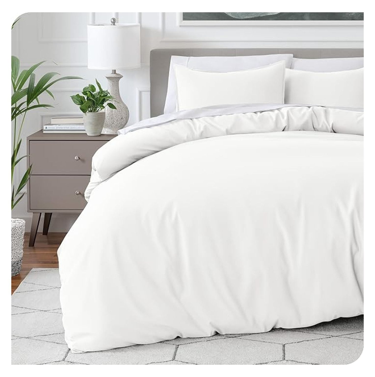 Bedding Duvet Cover Oversized Queen - Premium 1800 Super Soft Collection - Lightweight, Cooling - Soft Breathable Bedding Duvet Cover (Oversized Queen, Cream)
