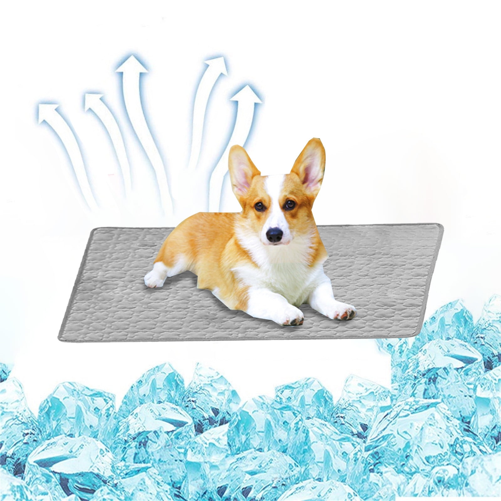 Bedding,Eckyadam Pet Cool Off Mat For Dogs CatsIce Silk Dog Cool Off